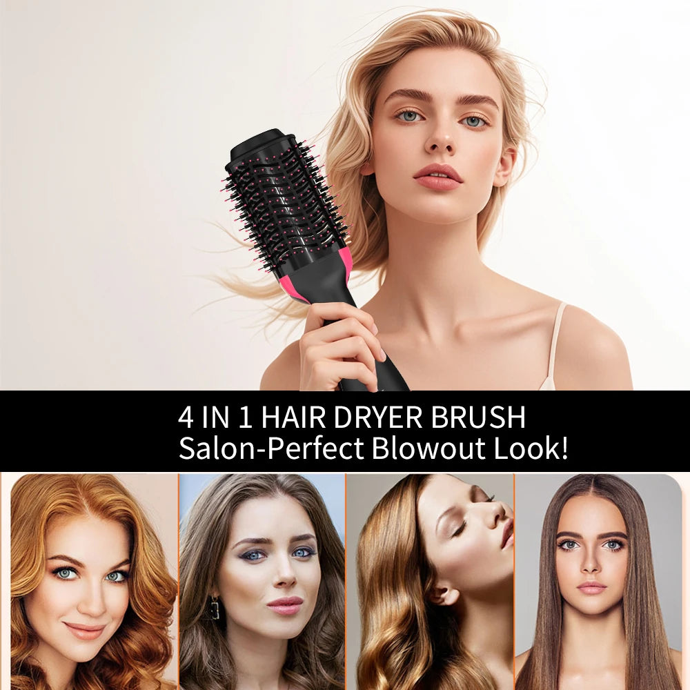 3-in-1 Hot Air Brush – One-Step Hair Dryer, Volumizer & Styler