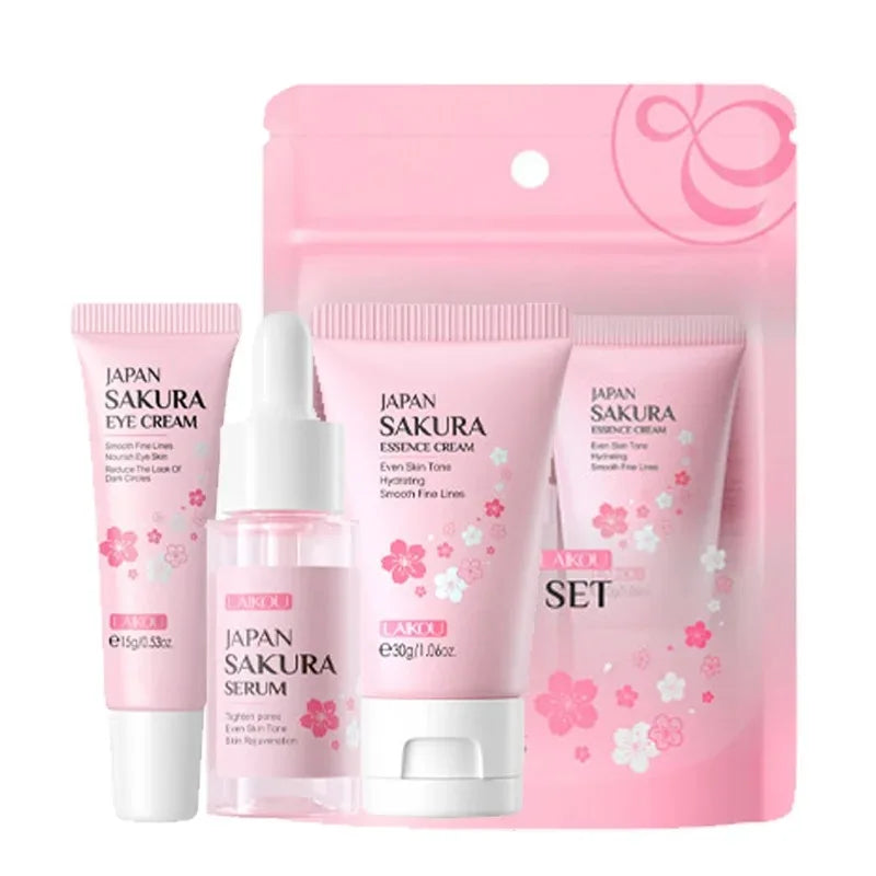 3-in-1 Travel Skincare Set – Serum, Eye Cream & Face Cream