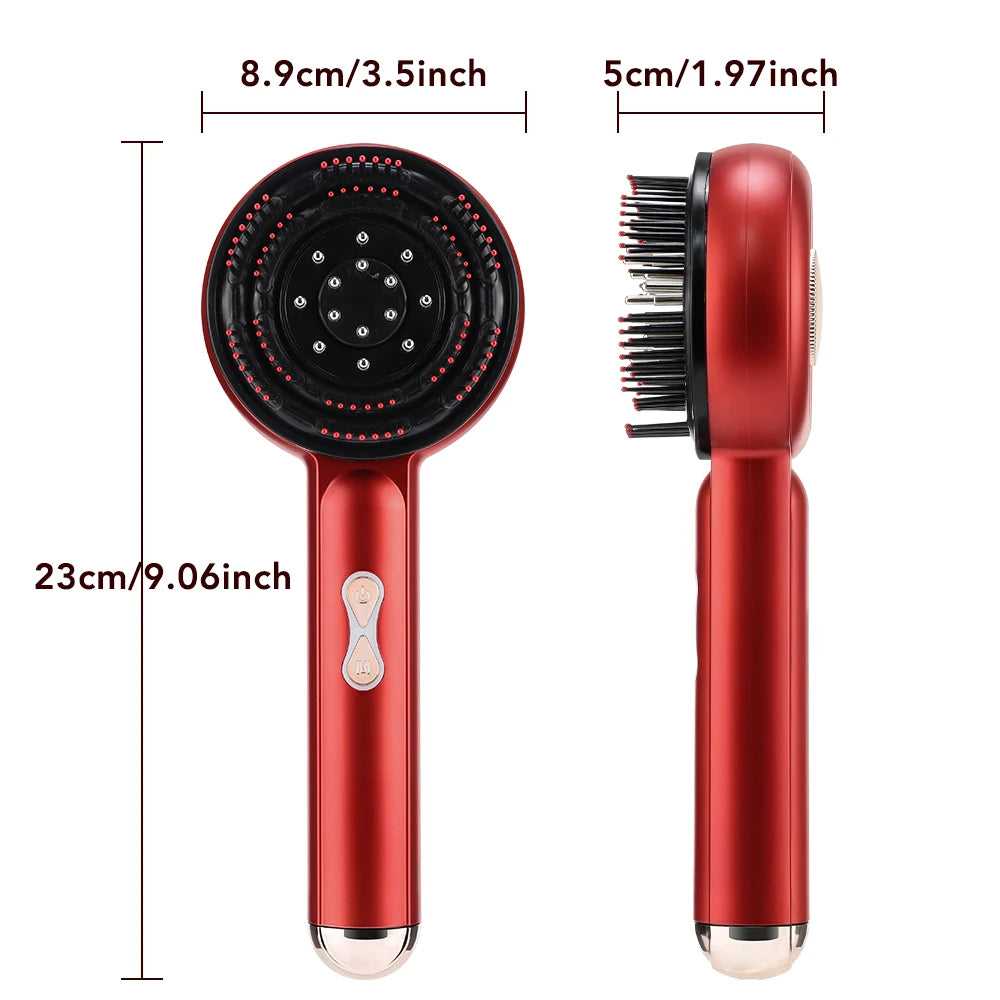 Electric Massage Comb with Built-in Red Light Therapy