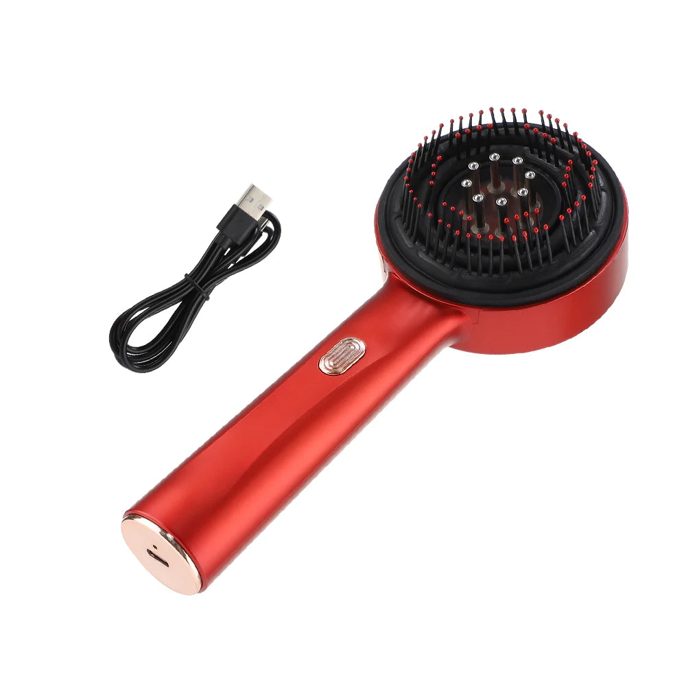 Electric Massage Comb with Built-in Red Light Therapy