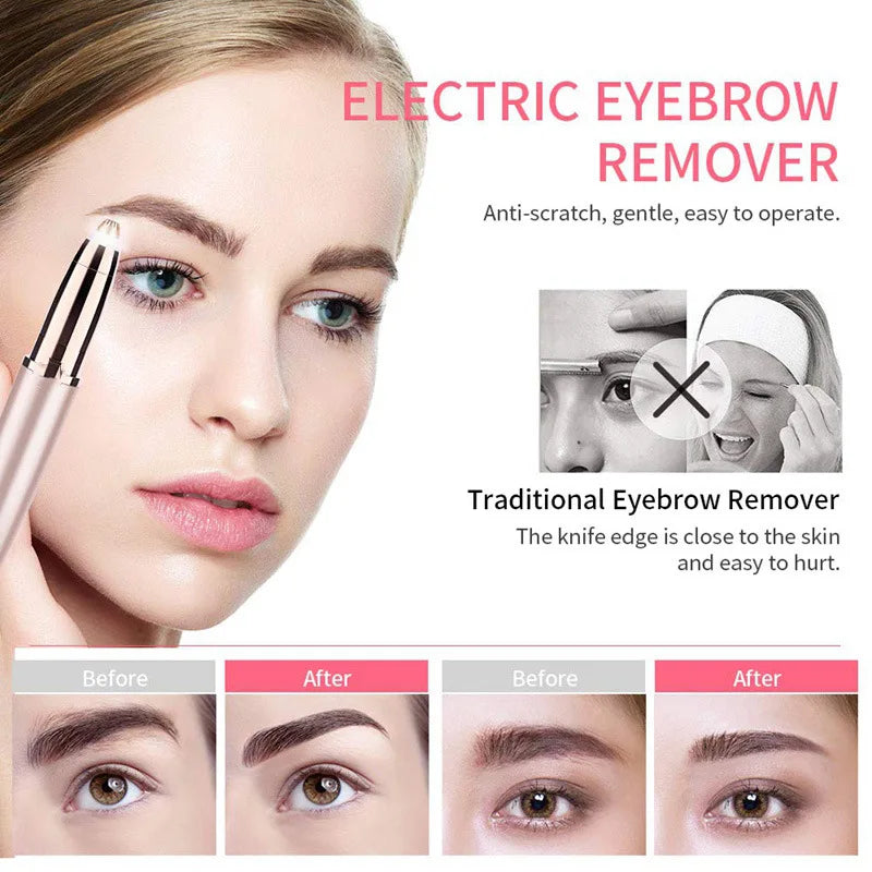 Women’s Electric Eyebrow Trimmer – Automatic Eyebrow Shaper & Face Hair Remover