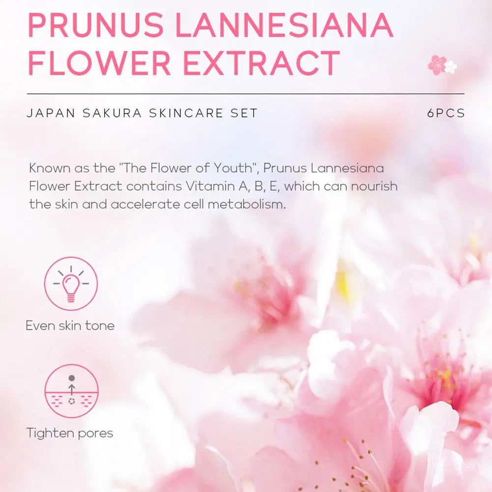 6-Piece Skin Care Set – Serum, Face Cream, Toner, Cleanser, Sunscreen & Eye Cream Gift Set