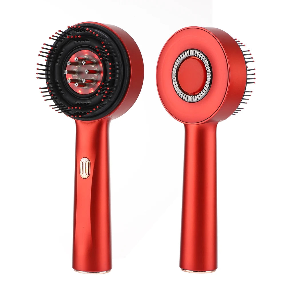 Electric Massage Comb with Built-in Red Light Therapy