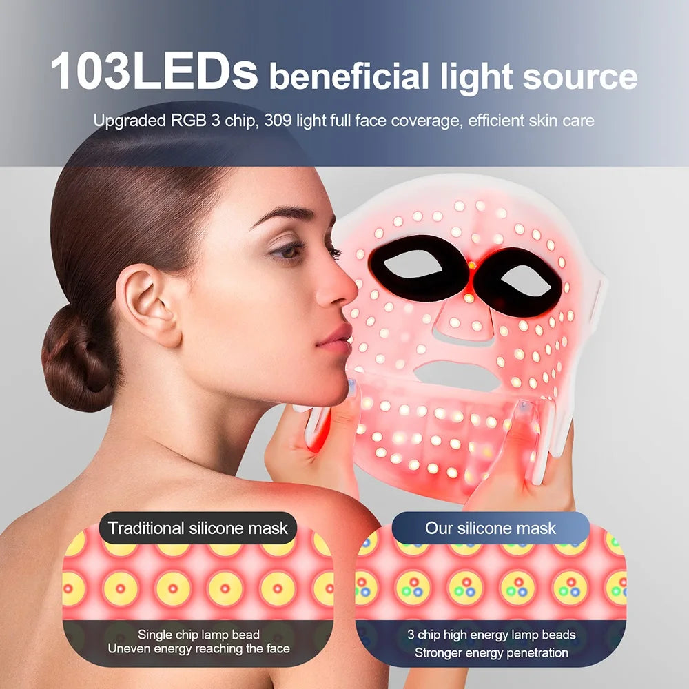 7-Color LED Red Light Therapy Mask