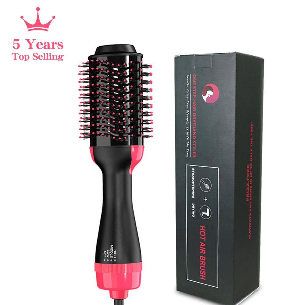 3-in-1 Hot Air Brush – One-Step Hair Dryer, Volumizer & Styler