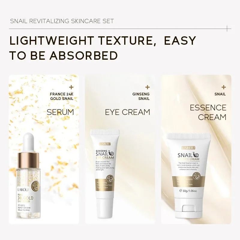 3-in-1 Travel Skincare Set – Serum, Eye Cream & Face Cream