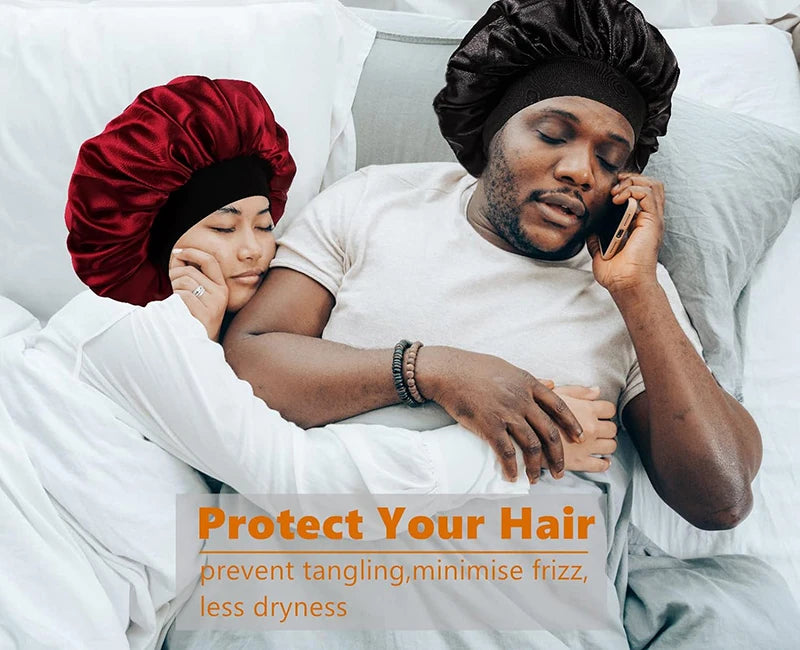 3PCS Silky Durag Wave Cap