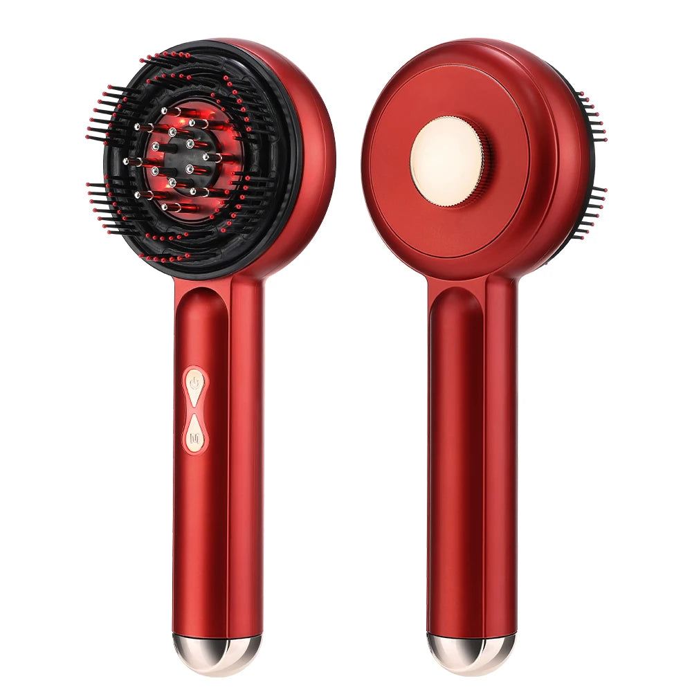 Electric Massage Comb with Built-in Red Light Therapy