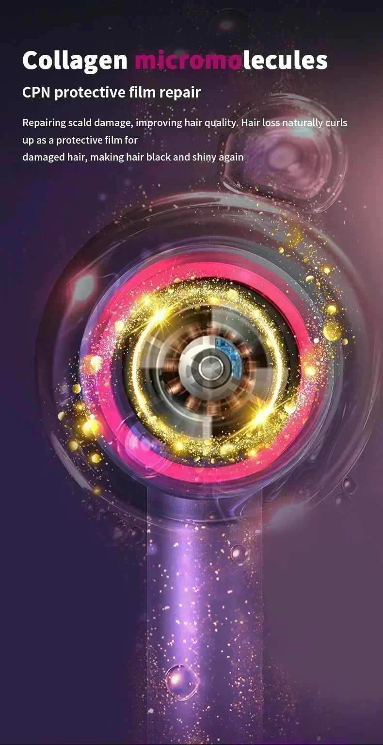 5-in-1 Professional Hair Dryer – Hot & Cold Air Lightweight Thermostatic Styling Tool