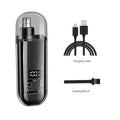 Nose & Ear Hair Trimmer for Men – USB-C Rechargeable Portable Grooming Kit