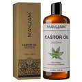 Organic Castor Oil – Cold-Pressed Natural Carrier Oil for Skin, Hair, Eyelashes & Nails