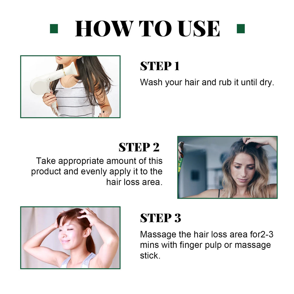 Ginger Hair Growth Spray – Scalp Repair & Hair Strengthening Treatment