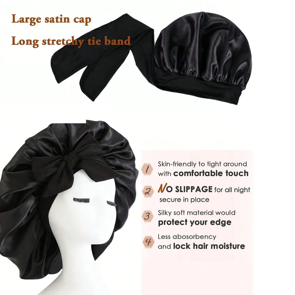 Adjustable Silk Bonnet