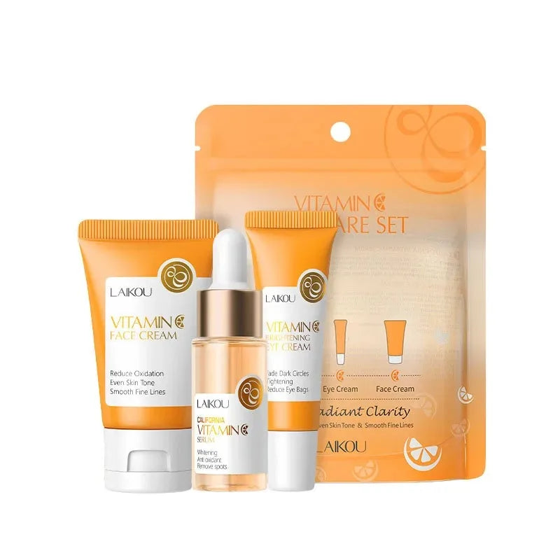3-in-1 Travel Skincare Set – Serum, Eye Cream & Face Cream