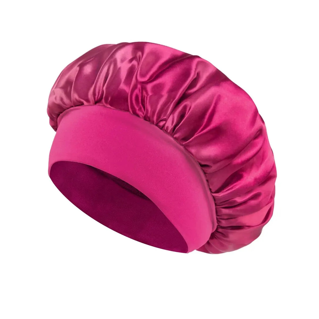 Satin Hair Bonnet for Sleeping – Soft Elastic Silk Bonnet for Hair Care