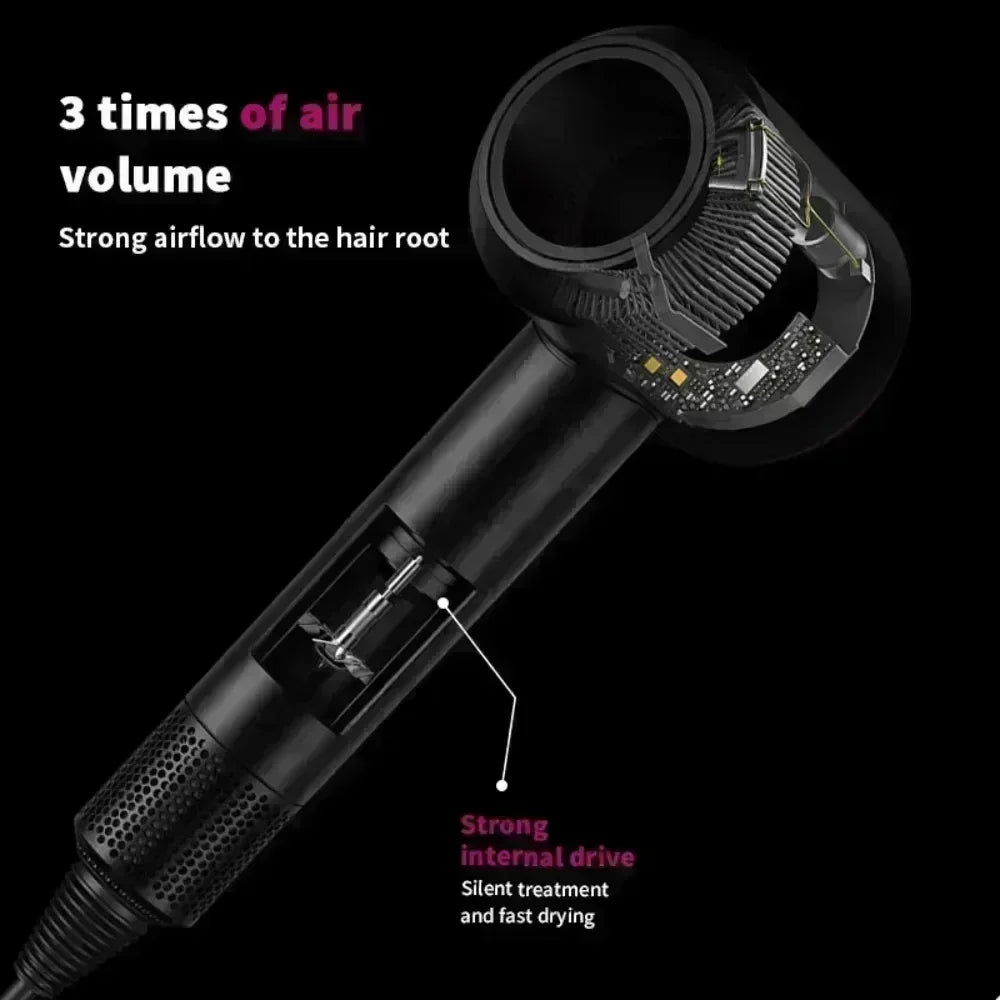 5-in-1 Professional Hair Dryer – Hot & Cold Air Lightweight Thermostatic Styling Tool